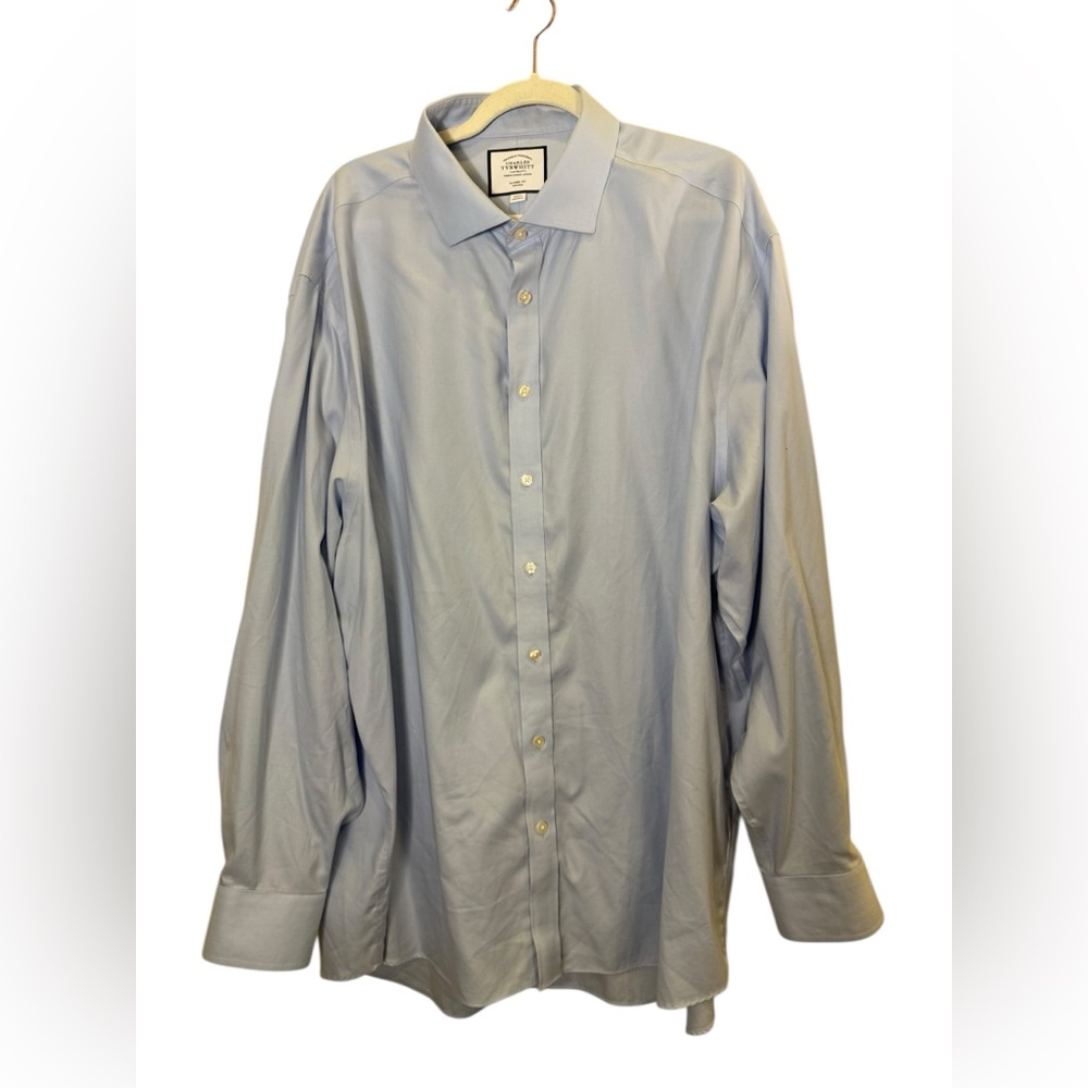 Charles Tyrwhitt Men’s Sky Blue Dress Shirt Big and Tall sz 19